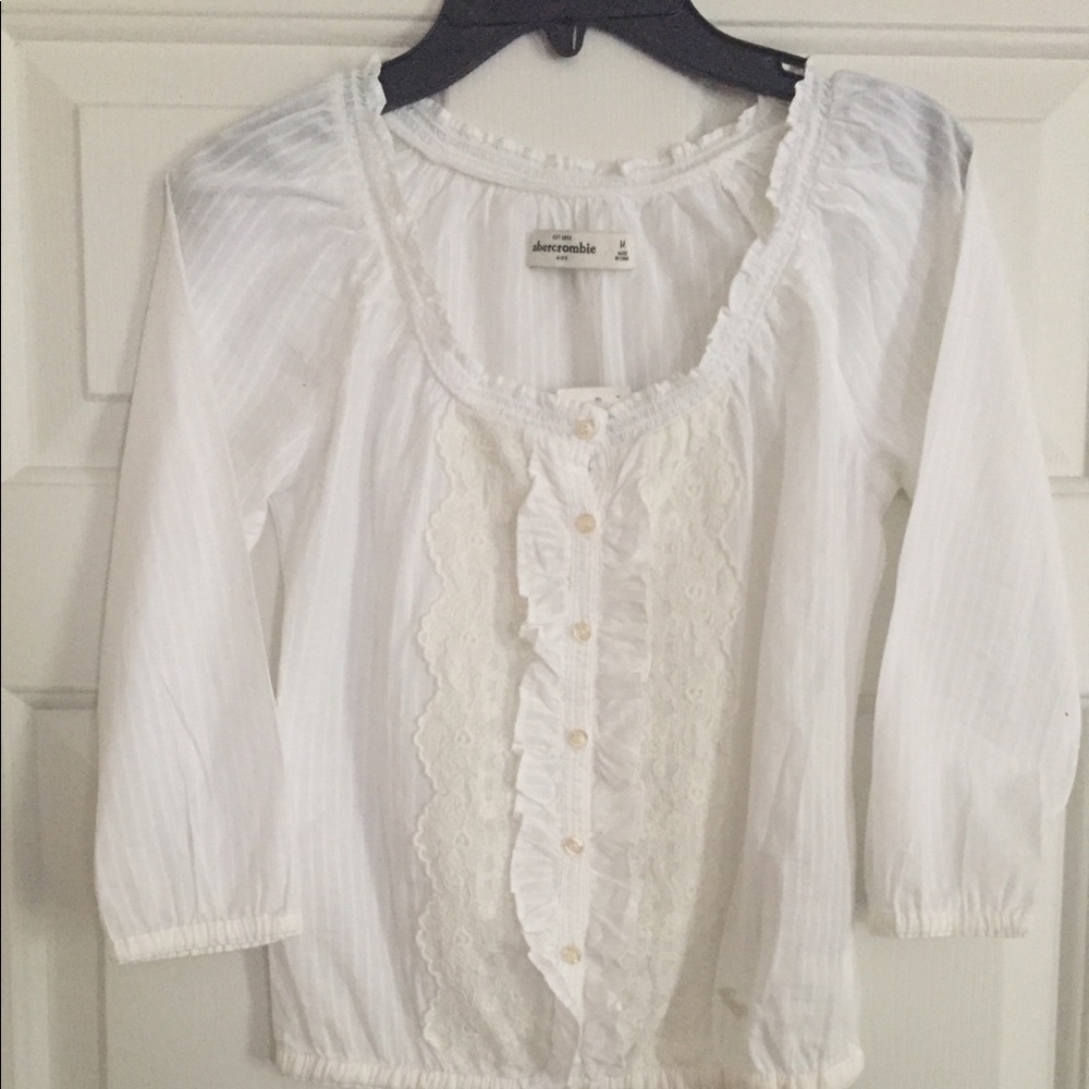 White top with Lace Trim